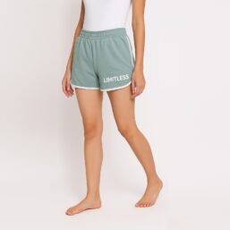 Women High Rise Regular Fit Shorts ( Surf Blue )