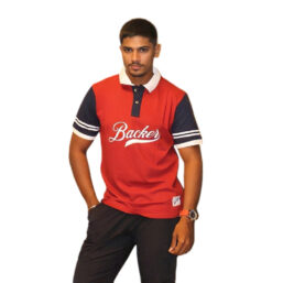 Men Polo Collar TShirt Backers ( Rust )